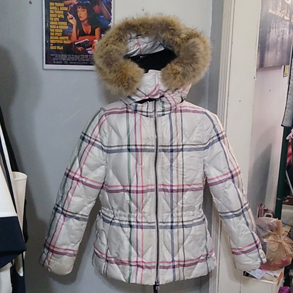 COACH TATTERSALL SHORT PUFFER JACKET COAT